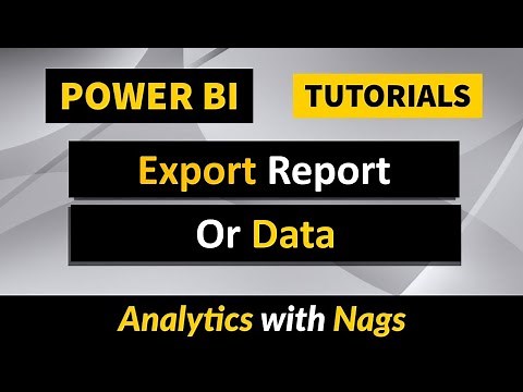 Export Data from Power BI | Export Report or Visual Data in Power BI ( 71 )