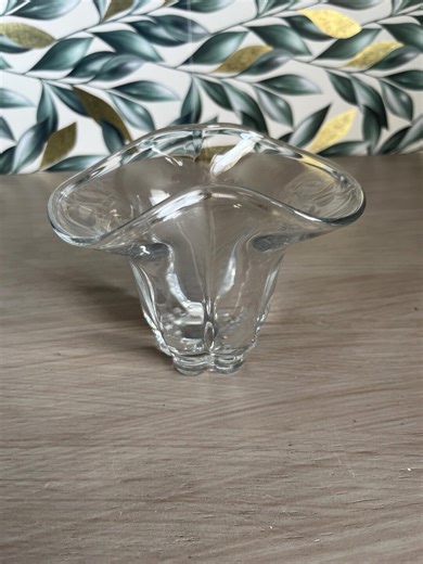 Duncan and Miller, Canterbury Clear Glass Vase - Etsy