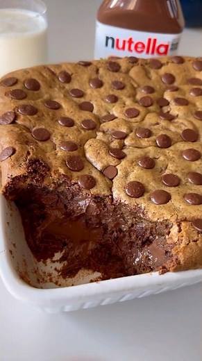 Cookie recheado de travessa 😱