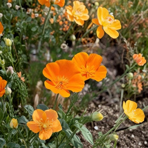 California Poppy Seeds Orange Eschscholzia Californica Wildflower Bright Garden Blooms Drought Tolerant 500 Seeds - Etsy