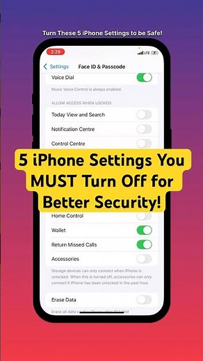 5 iPhone Settings You MUST Turn Off for Better Security! #shorts #iphone