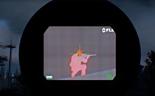 逃离塔科夫-四目夜视仪ANVIS-10+红外成像仪FLIR