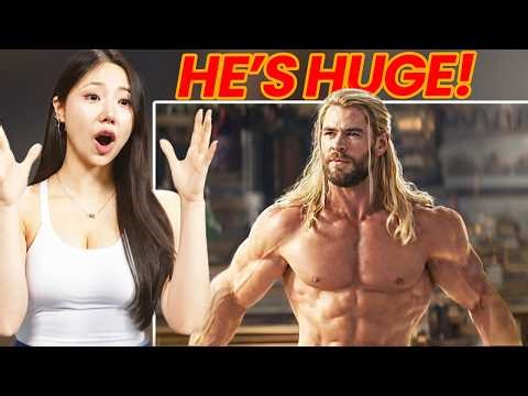 Korean Fitness Model shocked by Hollywood Stars' Physique