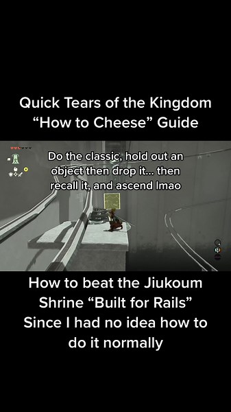 How to complete the Jiukoum Shrine Built for Rails in the Faron Region, the ending is the most annoying part I found so I just did this instead. What is next?