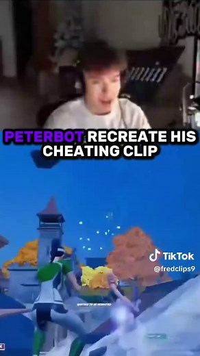 Peterbot RECREATE His cheating clip 😲#Peterbot #FNCS #Clix | peter bot