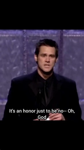 Funniest Oscar speech YOU never saw! #jimcarrey #oscars #shorts