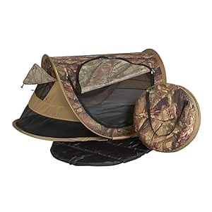 KidCo - Peapod Plus Portable Mesh Baby Toddler Travel Tent & Storage Bag, Play Tent, Pack and Play, Extra Room, Ages 6 Months - 5 Years (Camouflage)
