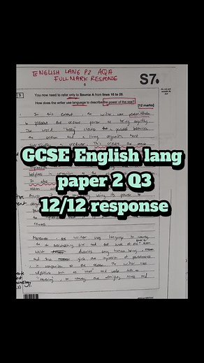 GCSE English language: full mark response : paper 2 question 3#gcse #revision #gcse2023 #gcses2023 #gcses #gcsehelp #studytok #revisionhelp #studytiktok #studytips #gcse2023paper #gcseenglishlanguage #HowToStudyBetter #englishlanguage #NotesForRevision #studyguidegang #StudyNotesTips #HigherMaths #wagoll