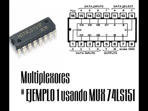 Multiplexores # Ejemplo 1 usando MUX 74LS151