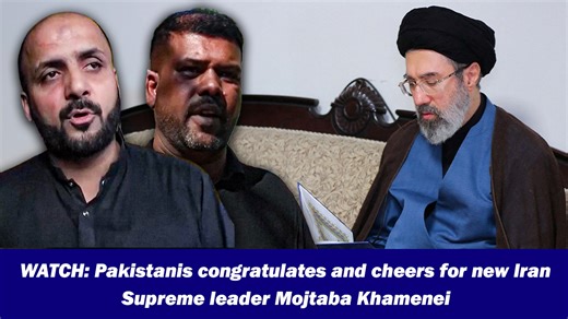 WATCH: Pakistanis congratulates and cheers for new Iran Supreme leader Mojtaba Khamenei