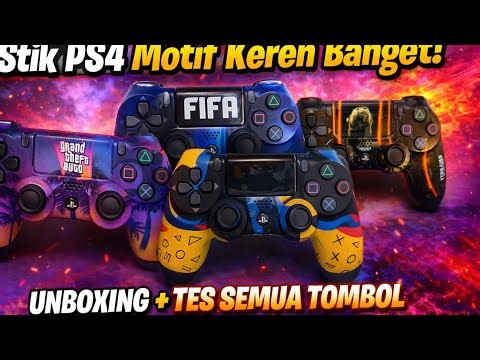 UNBOXING & REVIEW Stik PS4 Motif Keren! Desainnya Bikin Ngiler
