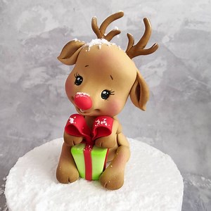 Sugar Paste Reindeer Tutorial: Fondant Figurine - Step-by-step Video - Etsy