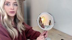 Amazon.com - WOOCICA Makeup Mirror with Lights, 9 Inch 20X Magnifying Mirror with Light and 3 Colors for Women, Vanity Mirror with Lights and Adjustable Brightness, Lighted Magnified Mirrors for Delicate Makeup