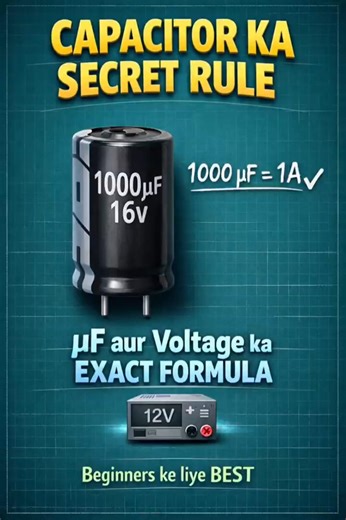 ❌ Galat Capacitor = Circuit Fail ⚠️ Sahi µF & Voltage Rule | Shorts