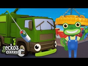 Rebecca The Recycling Truck's Robot Arm Upgrade | Gecko 2D | Learning Videos for Kids