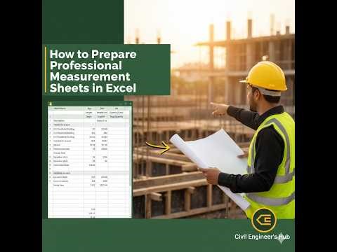 1 Preparation of measurement sheets on excel