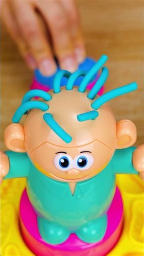 LOL! 🤪 Make funny HAIR with clay! 💇