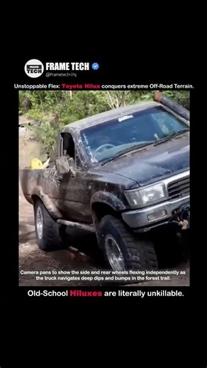 Old-School Toyota Hilux Conquers Extreme Off-Road Terrain!