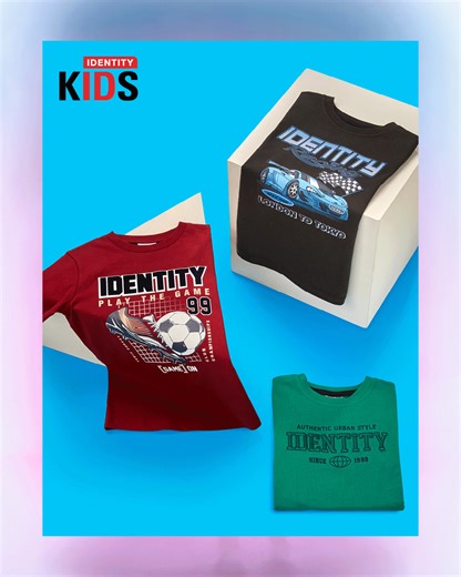 🎨 Mix, match, repeat! Bright, bold, and totally Identity Kids 😎 Shop these looks in-store & online.🛍️ SHOP NOW: https://ow.ly/kPeV50WYA6Z | Identity