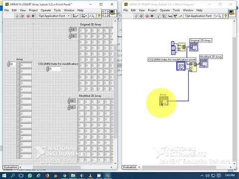 How to insert arrays/elements into existing arrays in LabVIEW