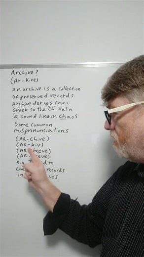 Do You Mispronounce the Word Archive? Many Do - English Tutor Nick P