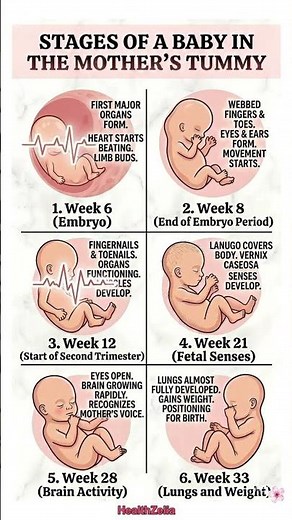How a Baby Grows in the Mother’s Womb Week by Week