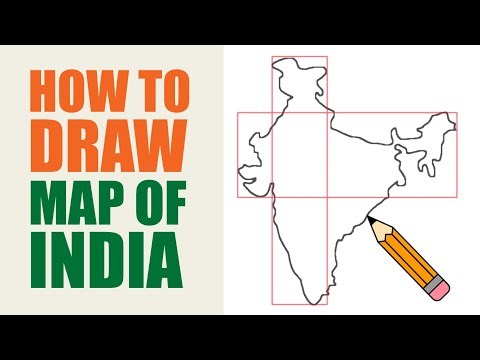 How to draw map of India easy step by step Draw India map easy. #india #map #drawing