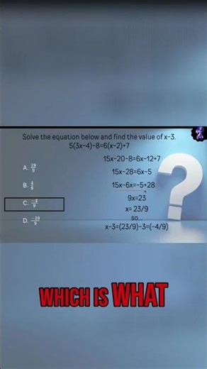 Solving Equations: Isolating Variables and Constants