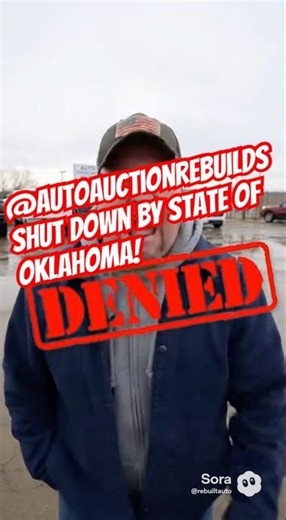 @AutoAuctionRebuilds Dealership permanently shut down by Oklahoma #rebuild #copart #barrettjackson