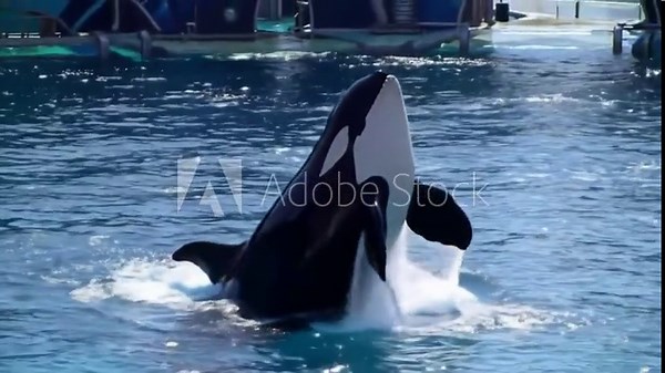 Orca Whale Breaching Sequence Powerful Marine Animal Performance