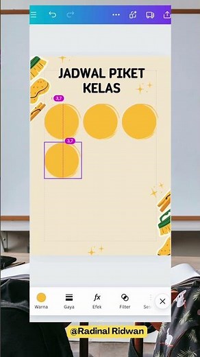 Tutorial Desain Jadwal Piket Kelas di Canva 🧹🧽✨ [WAJIB SAVE]⁣⁣⁣