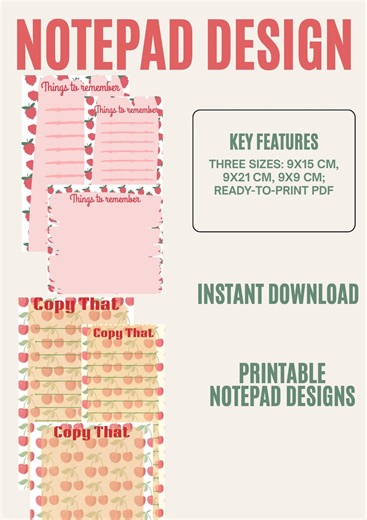 Cherry Digital Sticky Notes | iPad Planner, Journal (digital Download) - Etsy