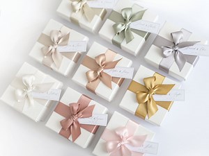 Wedding Favour Boxes, Personalised Favour Boxes With Tags, White Favour Boxes, Wedding Favour Boxes With Ribbon - Etsy UK