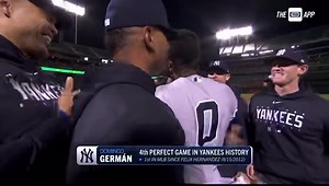 46K views · 4.2K reactions | DOMINGO GERMAN JUST THREW THE 4th PERFECT GAME IN YANKEES HISTORY!! Full celebration  | Fireside Yankees - Empire Sports Media | Facebook