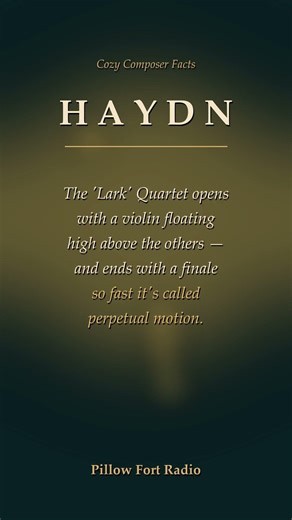Haydn's "Lark" Opens Like a Bird and Ends Like a Tornado #haydn #classicalmusic #shorts