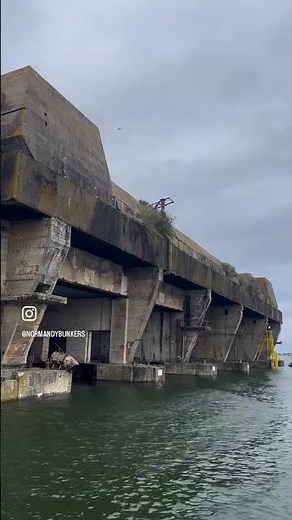 Massive WW2 German U-Boat base built in Lorient, western France #ww2bunker #lorient #history #ww2