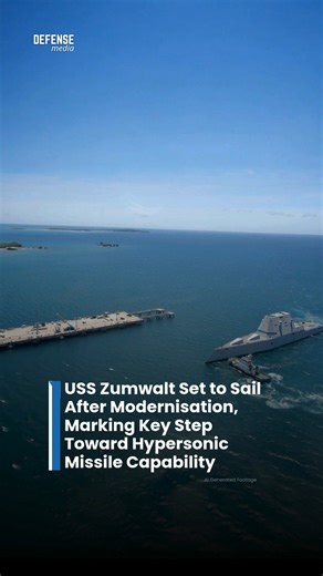 The USS Zumwalt (DDG-1000) or the U.S. Navy’s advanced stealth guided-missile destroyer is preparing to put to sea in 2026 following an extensive modernisation programme that reconfigures the ship for future integration with Conventional Prompt Strike (CPS) hypersonic missiles. The work replaces the vessel’s previous 155 mm gun systems with larger launcher tubes designed to accommodate next-generation strike weapons at sea. Recent builder’s sea trials have validated portions of the upgrade, repr