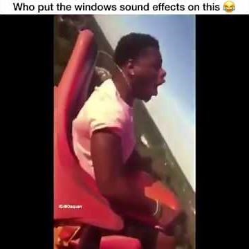 Man passes out on Roller Coaster (FUNNY WINDOWS EDIT)