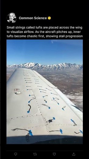 How Stall Starts on a Wing #aviation #aircraft #engineering