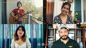 676K views · 13K reactions | we made this sitting in 4 different places on our phones and the super creative and cool @antareeph made the video come alive! It was so fun to Collab with the same group as our Girls Like You video! We need to go to cherrapunji again! @suryaprakash_geet @illiyana_gogoi #creativitydontstop #coronasedarona | Sejal Kumar | Facebook