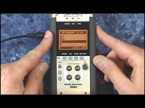 Zoom H4n Tutorial Review adding a metronome click