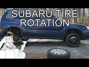 How to Rotate Tires on a Subaru with Scissor Jack