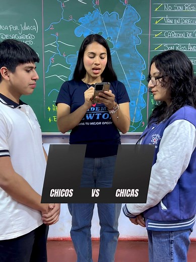 2.3M views · 10K reactions | Chicas VS Chicos ✅Curso: Biología酪 #fypシ゚ #LimaNorte #perú #viralvideotiktok #ParaTiii #academia #Newton #alumnos #virals #chicas #vs #chicos #competencia #biologia #fypシ゚ #paratíッ#geografia #preguntas #respuestas | Academia Newton | Facebook