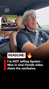 Not all conspiracies (or bits and pieces of them therein) are true. That being the case, watch out for leaning immediately into your confirmation bias whenever you see something that feeds it.BTW, if you honestly thought that Epstein would be cruising around like this (in Florida of all places), without being more skeptical of the assertion, you might want to work on your discernment skills.