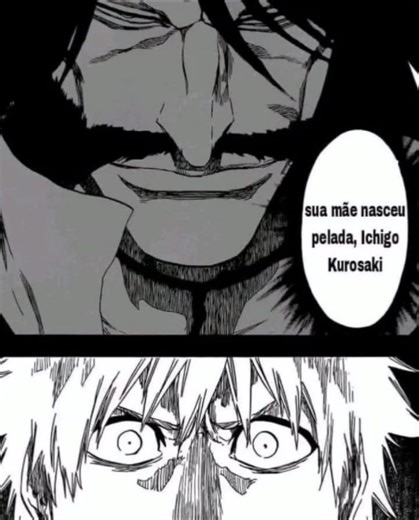 Ichigo sentiu o verdadeiro terror ☠️#ichigo #yhwach #bleach #terror #medo #zuera #manga #foryou #fypシ