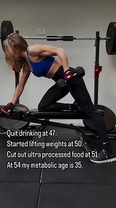 Four years after she started lifting weights, 54-year-old Annie Murray now has the metabolic age of a 35-year-old. Lifting weights, going sober, and cutting out refined sugar and UPF all played important roles but ultimately the key was building muscle mass! Tap the link to read how she hit her goal, including exactly how she exercises, how she gave up alcohol, and everything she eats on an average day: https://womenshealthuk.visitlink.me/XbI_Uw RG via IG anniesfitnesssteyning | Women's Health U