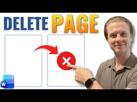 How To Delete Page in Word (Beginner Fix)