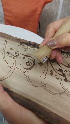 wooden pyrography 🔥🔥