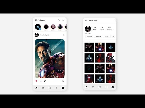How To Create Instagram App UI Design In Adobe XD
