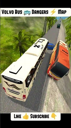Volvo Bus 🚌 Drive In Dangers ⚡ Map 🗺️ Bus Simulator Indonesia | #bussimulatorindonesia #bussid #bus